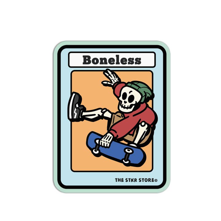 Girls Printing House - Wholesale Sticker - Boneless Skateboarding Skull Sticker