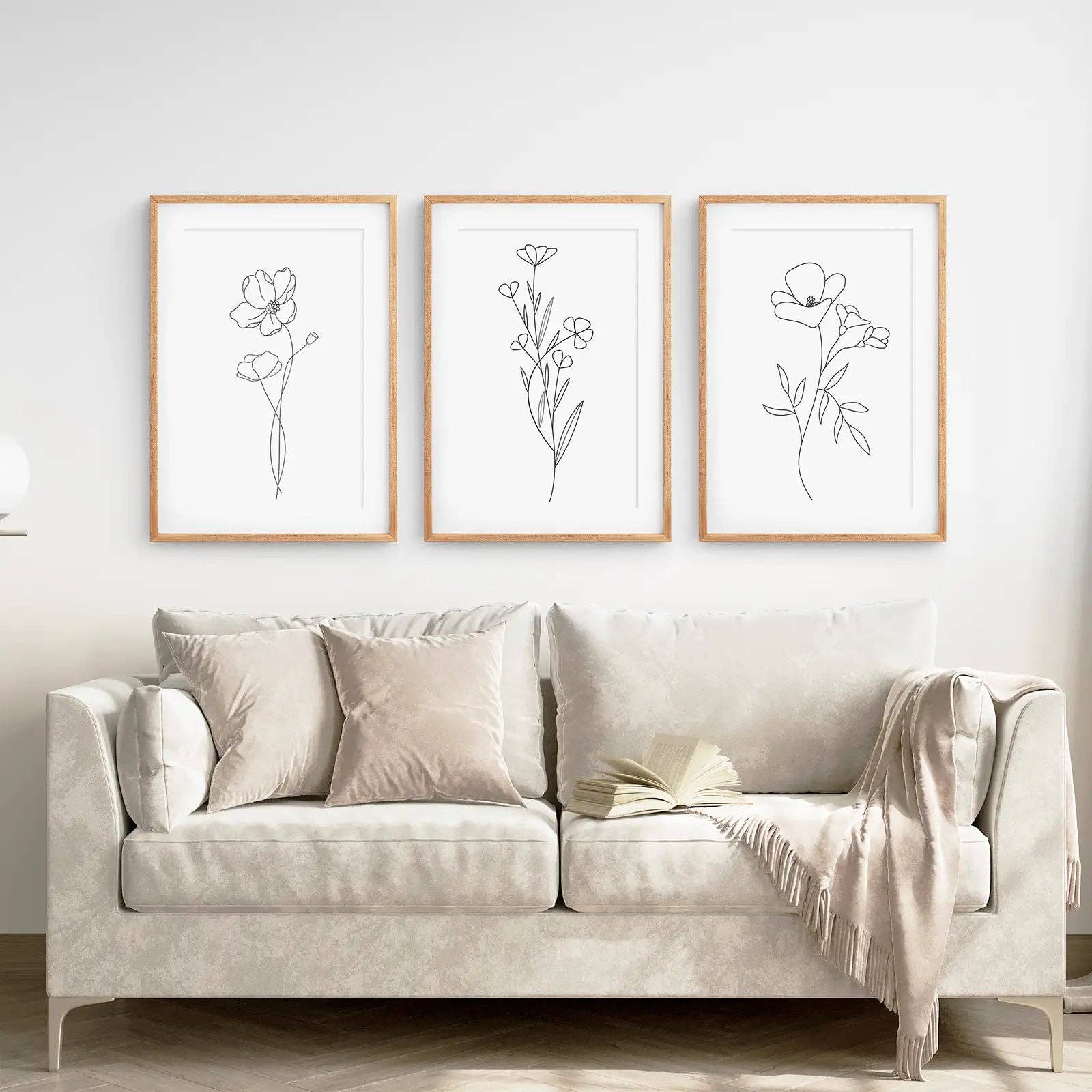 Art Lane - Wholesale Gallery Wall Set - Wildflower Trendy Line Art. Minimalist Wall Decor0