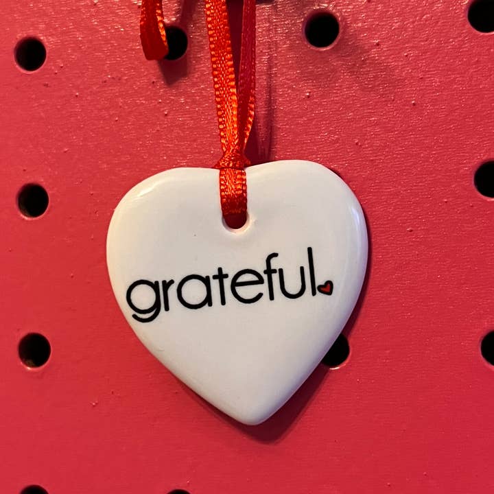philoSophie's Stationery & Gifts - Wholesale Ornament - Gift Tag:GRATEFUL Heart philoSophie's Tag Gift Tag, Ornament2