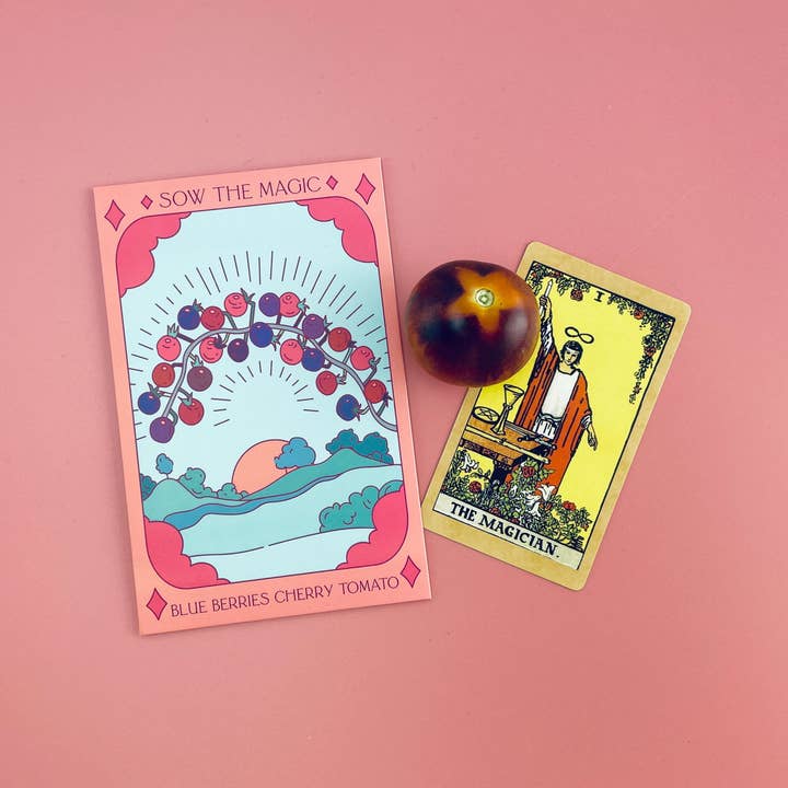 Sow the Magic - Wholesale Plant seeds - Blueberries Cherry Tomato Tarot Seed Packet1