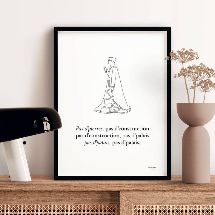 Asterix and Obélix poster “No stones...” for wholesale by French Pair