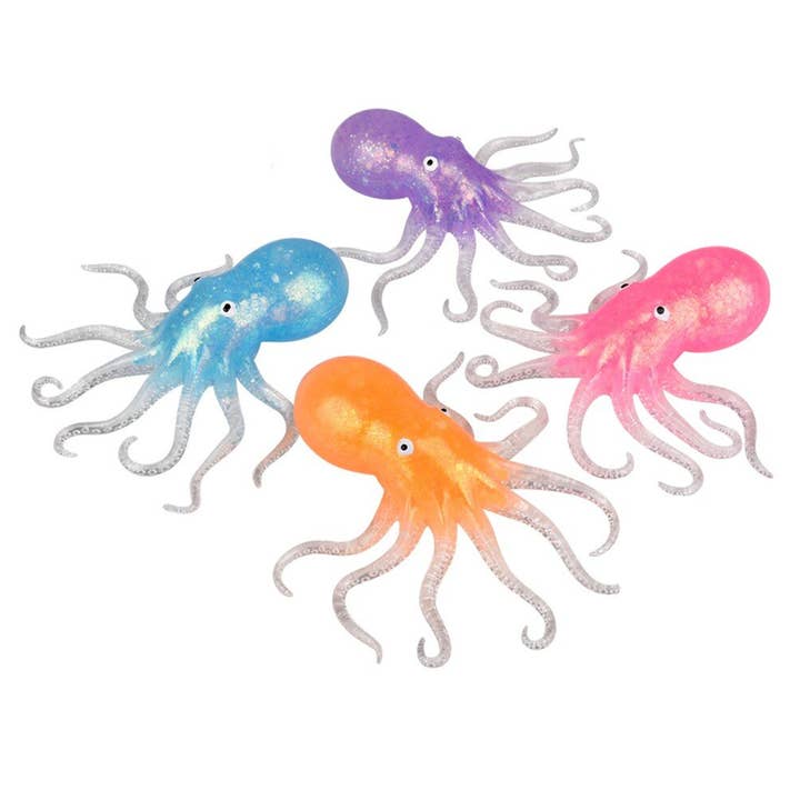 JSBlueRidge Toys - Wholesale Squishy Toy - Kids & Baby - Octopus Soft Squeeze Fidget Kids Toy- Assorted