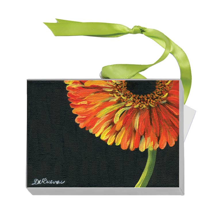 Gerber Orange on Black, Mini Canvas (MC-7432A) for wholesale by Printed Canvas