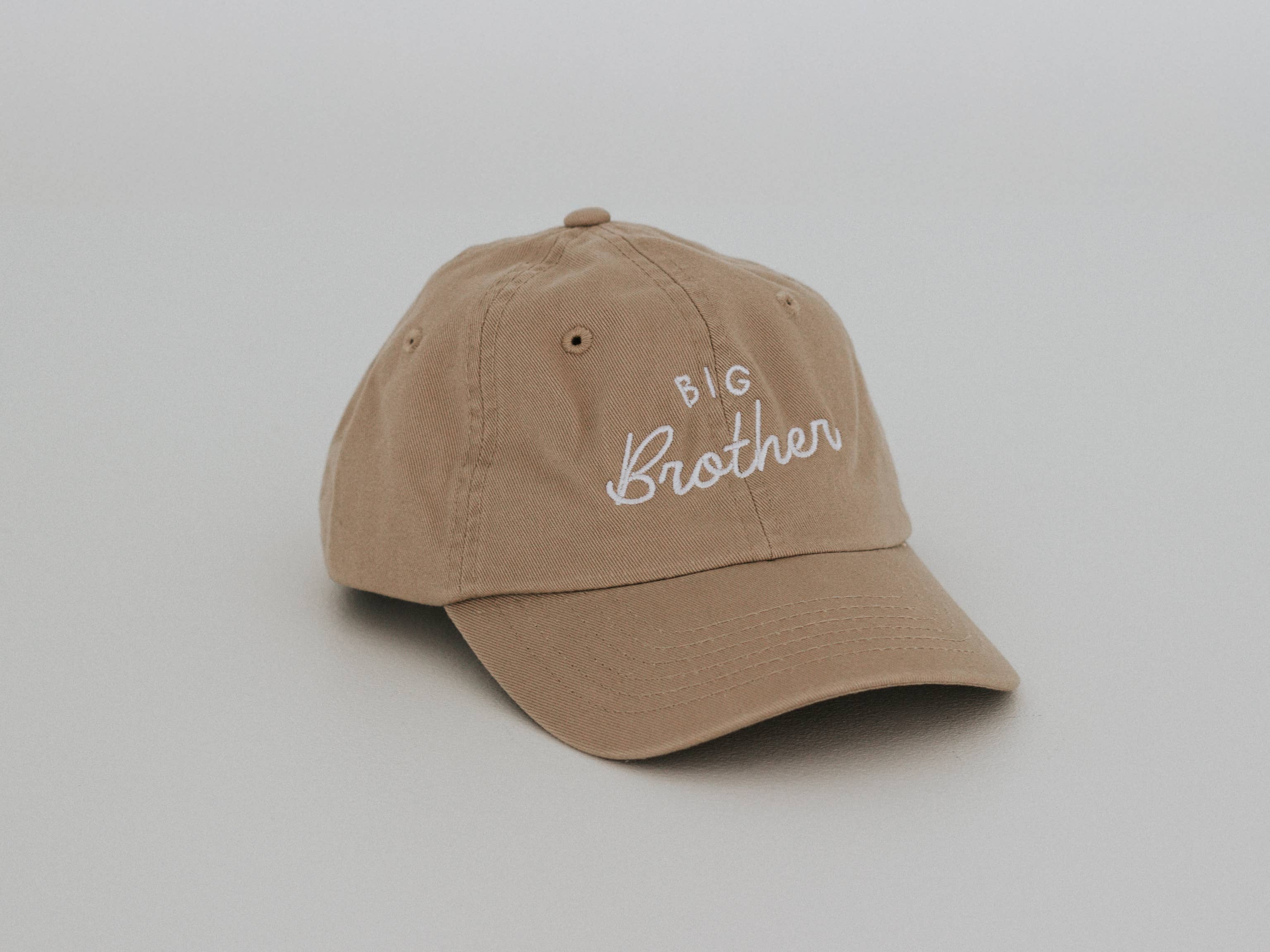 Gladfolk - Wholesale Baseball Cap - Kids - Big Brother Khaki Twill Hat • Boys Cap for New Brothers0