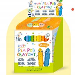 Happy Distribution - Wholesale Crayons – Child & baby - Haku Yoka Happy Pea Pod Crayons8
