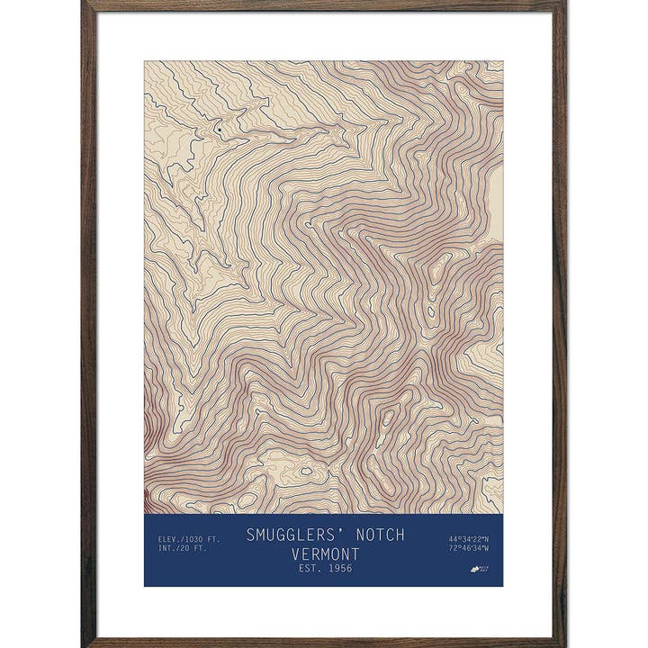 Les contrebandiers Notch - Série Vermont Topo pour la vente par Muir Way