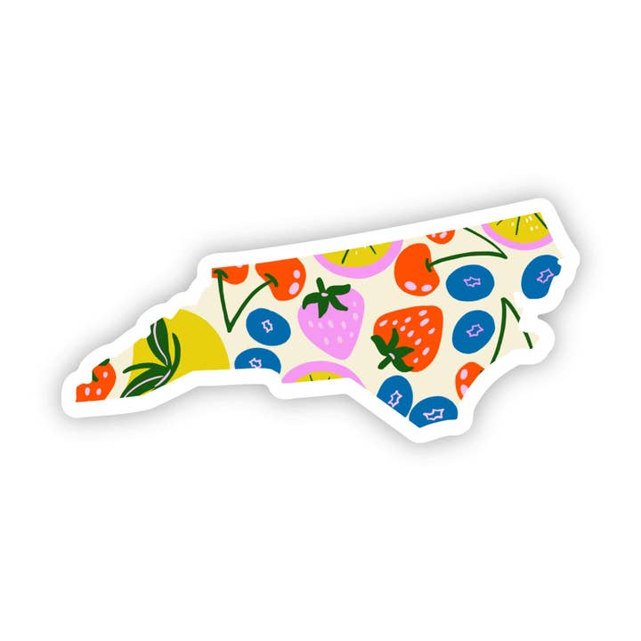 North Carolina Sticker - Cute Fruits for wholesale by Big Moods