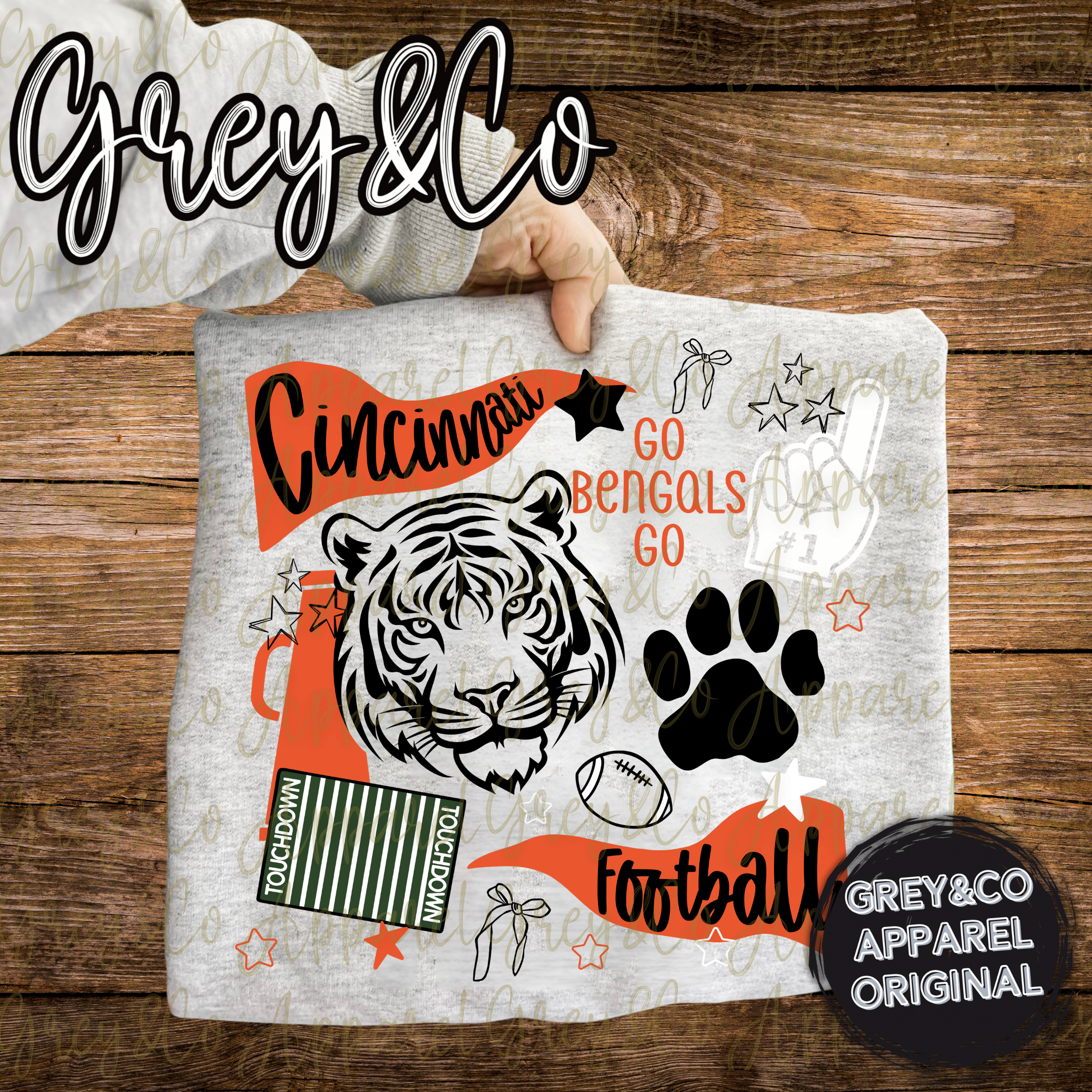 Grey&Co - Wholesale Graphic Sweatshirt - Women's - Personalized School Mascot Spirit Sweatshirt3