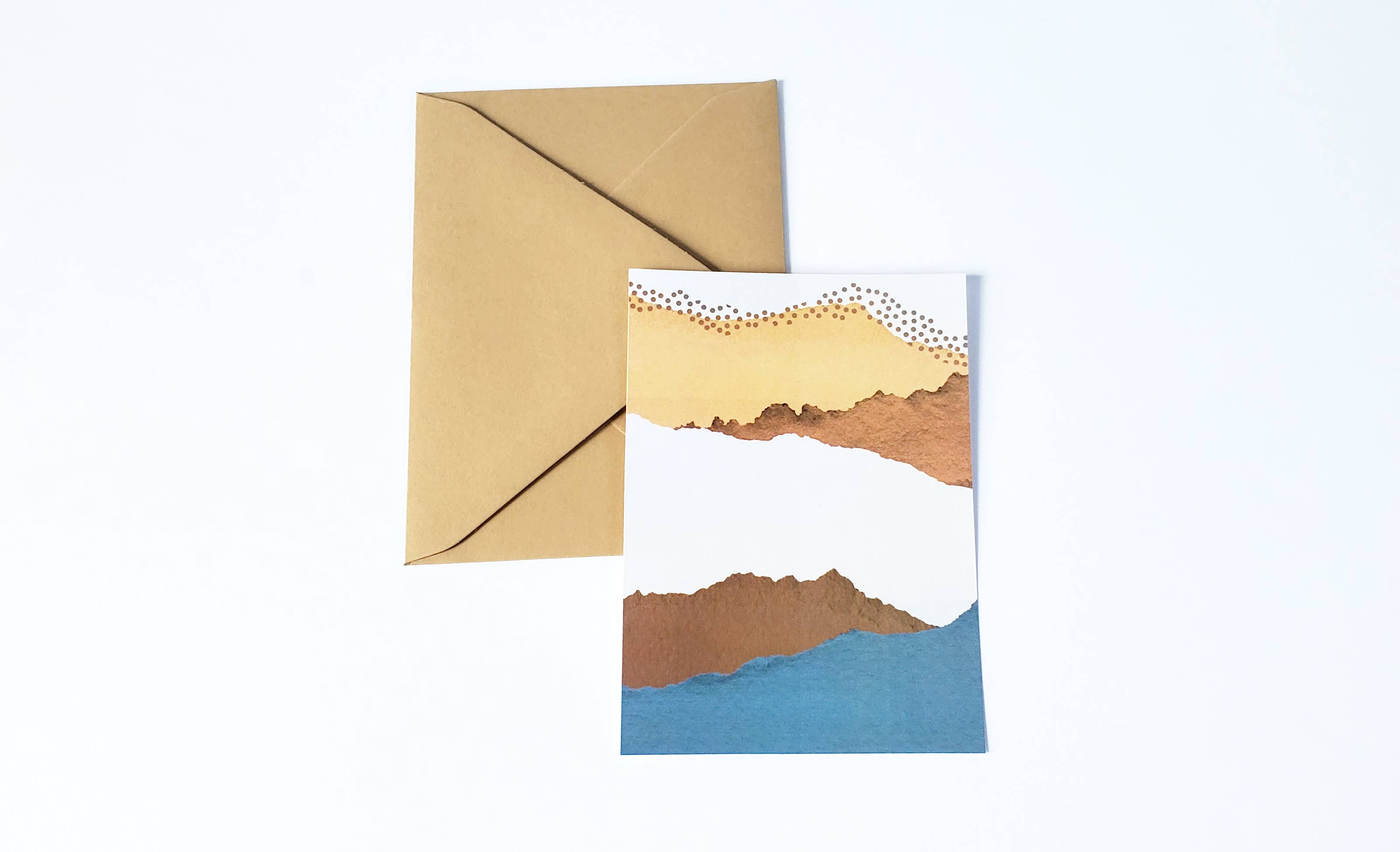 Lucky Dog Design Co. - Wholesale Stationery/Notecard Set - Paper Deckled Sunset Mini Card Set (Set of 10)1