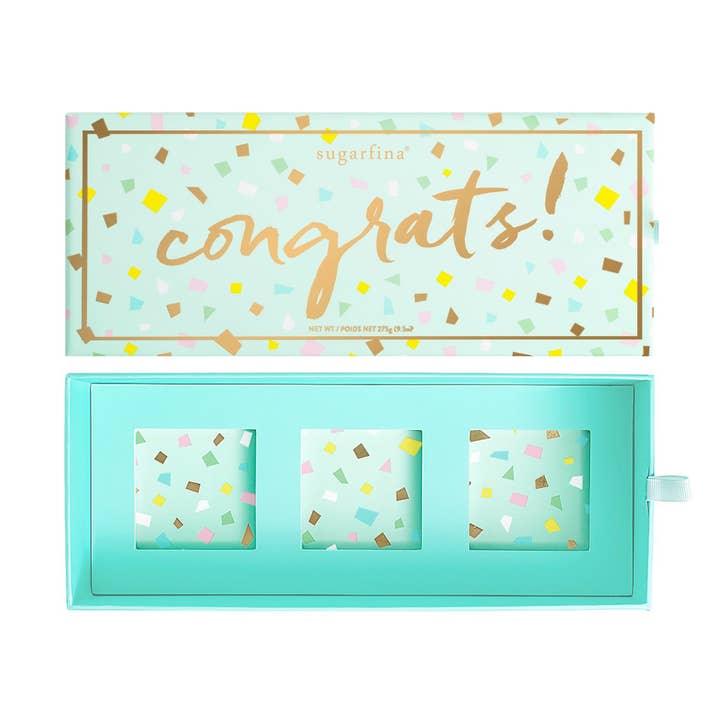 Félicitations, 3 bonbons Bento Box® (Dyo) (vide) pour la vente par Sugarfina