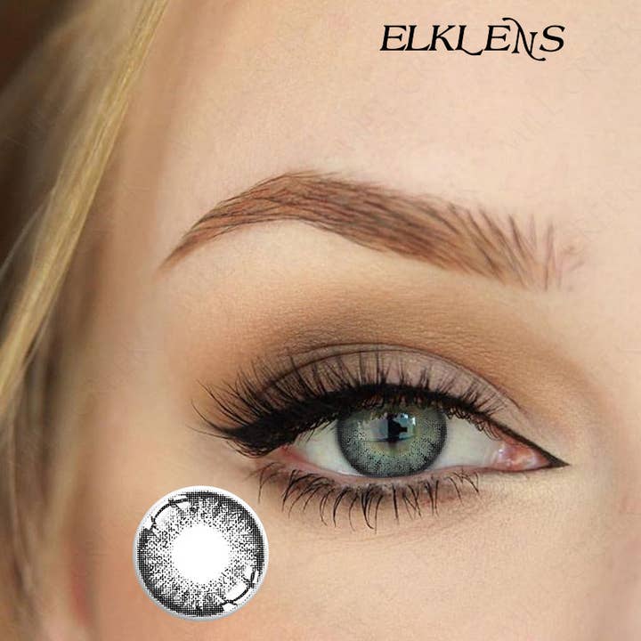 ELKLENS Série em destaque Ice Dew Black Colored Contact por atacado de ELKLENS