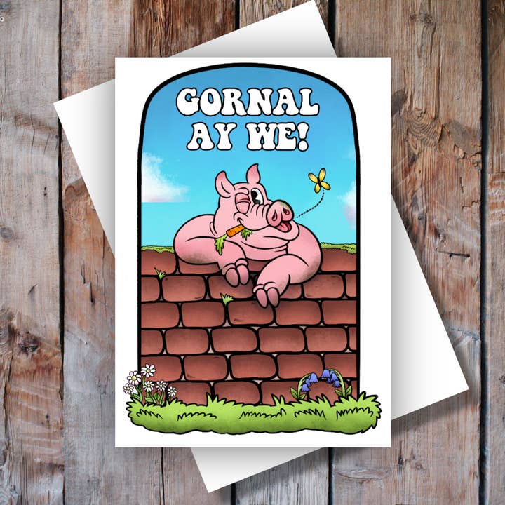 Gornal Ay We! Greeting card for wholesale by Black Country Cards