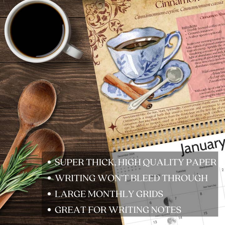 Calendar Magic Co. - Wholesale Calendar - KITCHEN WITCH 2026 Spell Calendar4