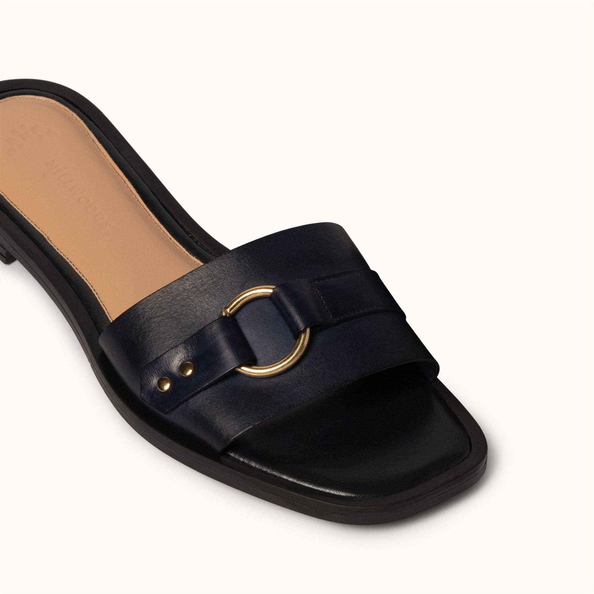 Classic Ring Detail Slide - Navy for wholesale on Faire4