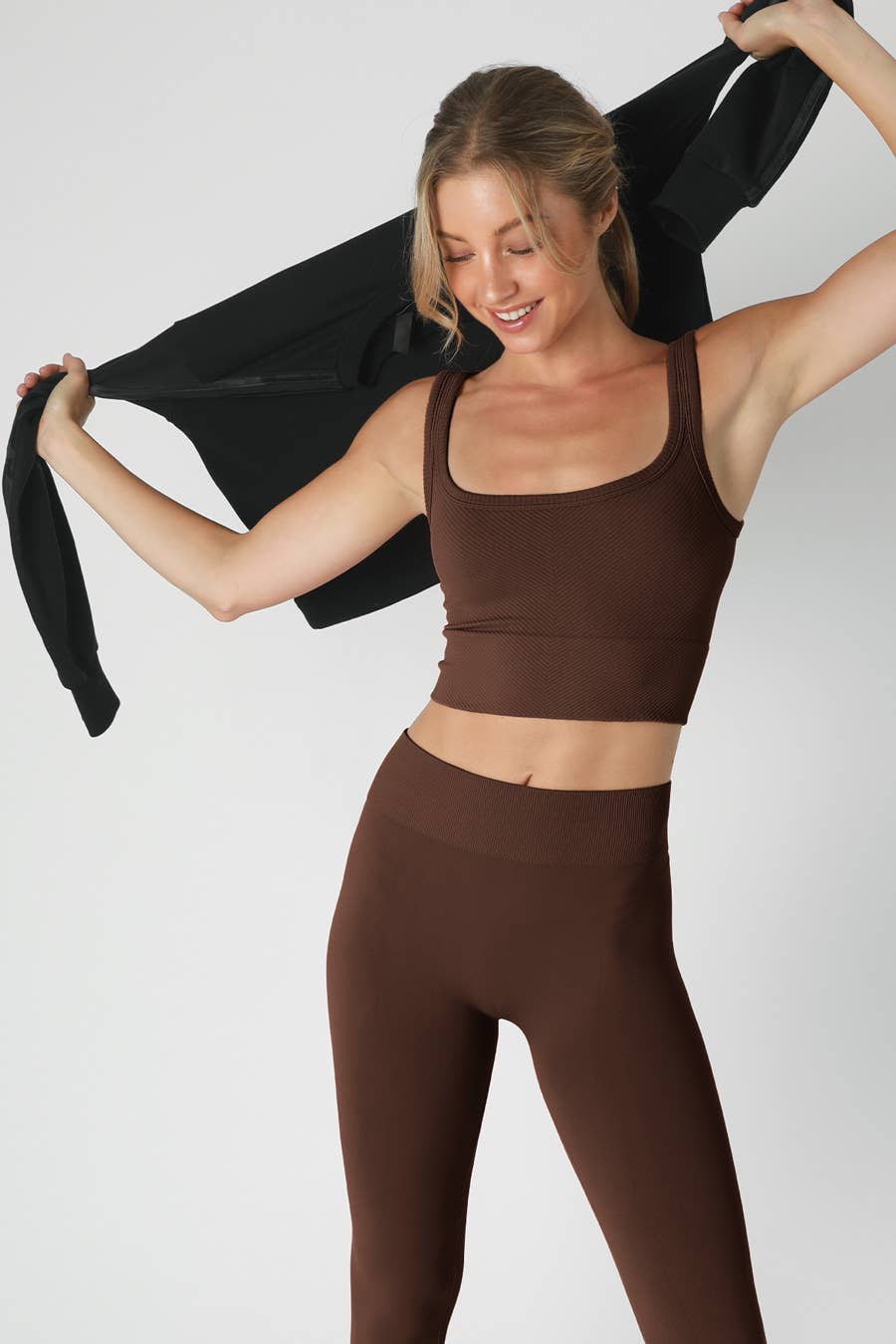 NIKIBIKI - Wholesale Knit Top - Women's - NS7801 - Chevron Ribbed Crop Top14