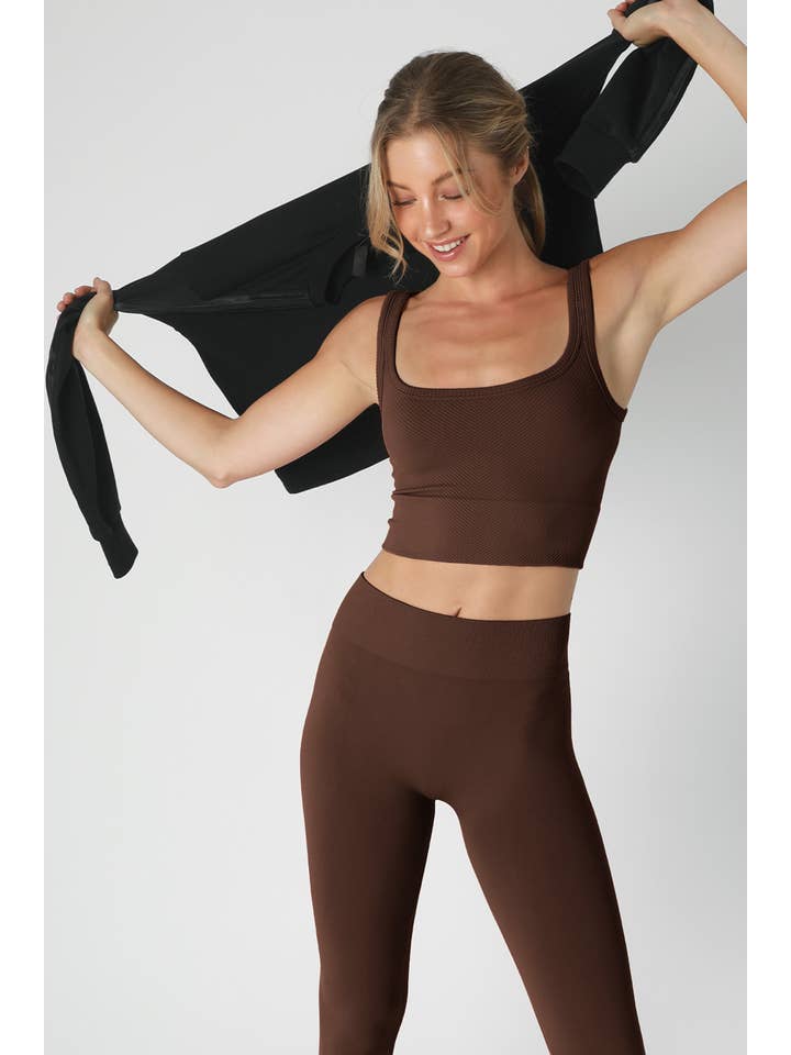 NIKIBIKI - Wholesale Knit Top - Women's - NS7801 - Chevron Ribbed Crop Top19