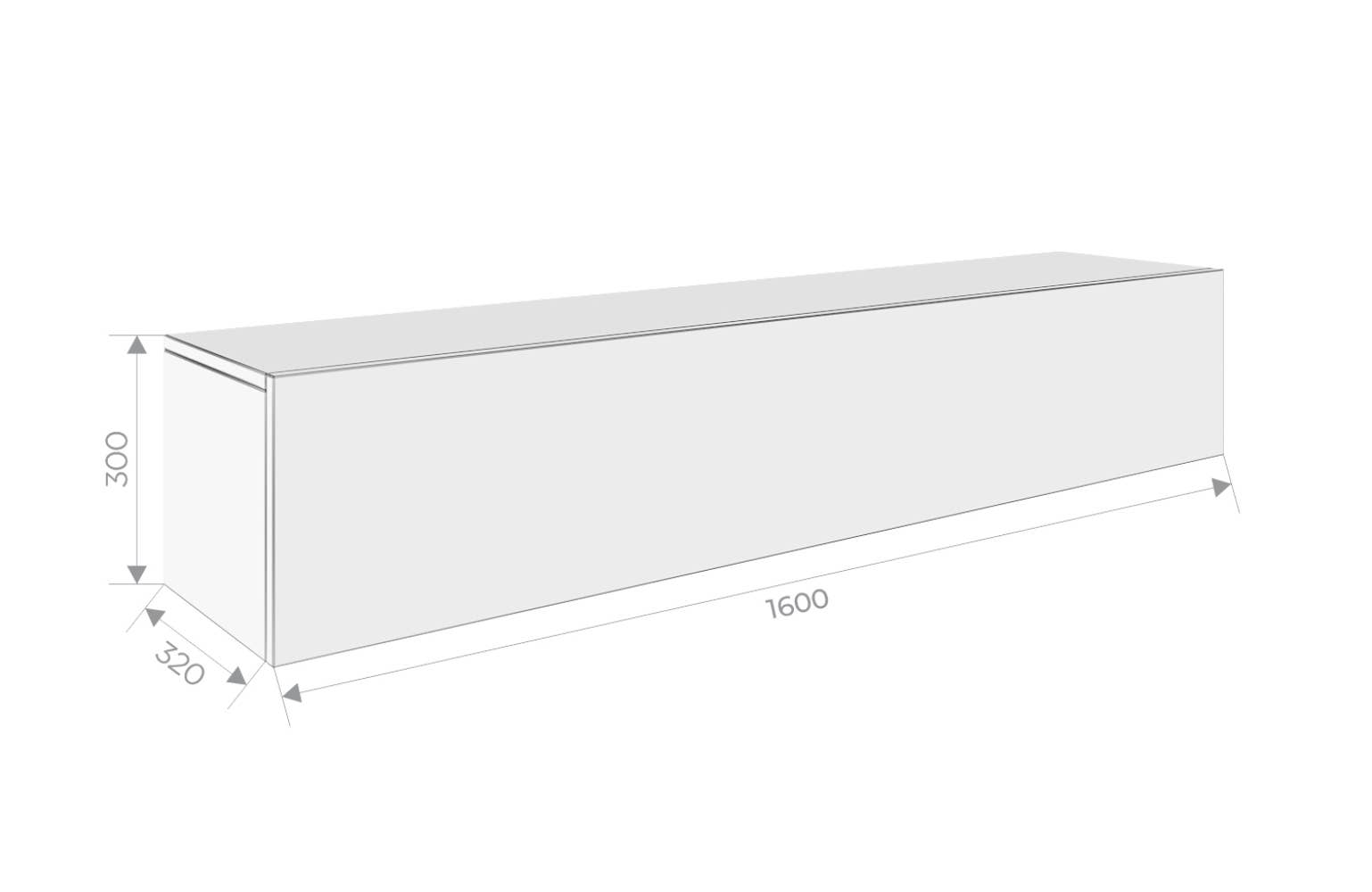 PLATAN ROOM - Wholesale Console Table - TV Cabinet TV Stand 160 cm Hanging or Standing3
