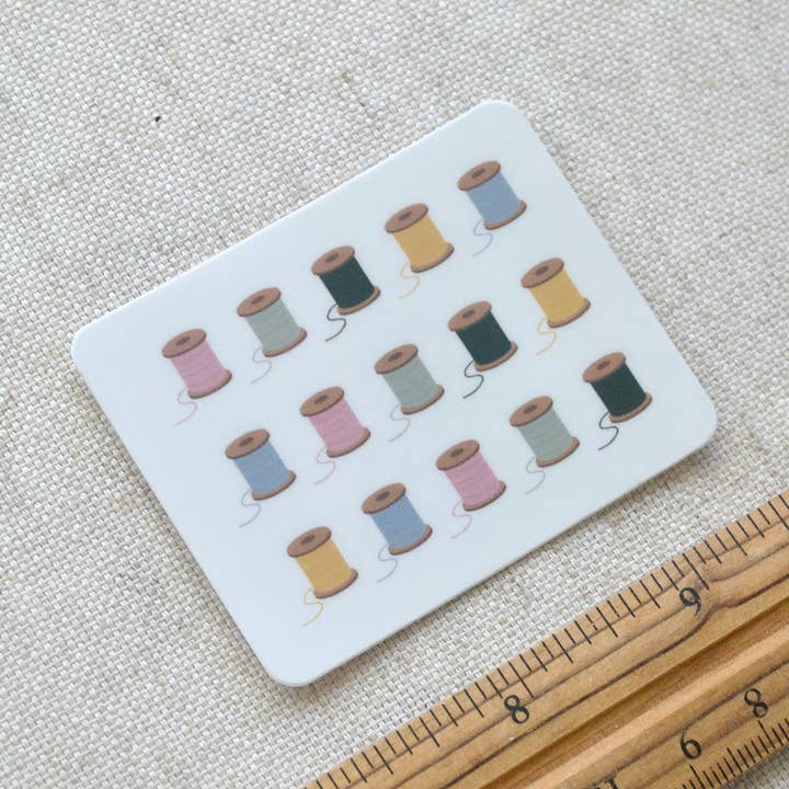 Spools of Thread Sticker for wholesale by Little Sister Sewing