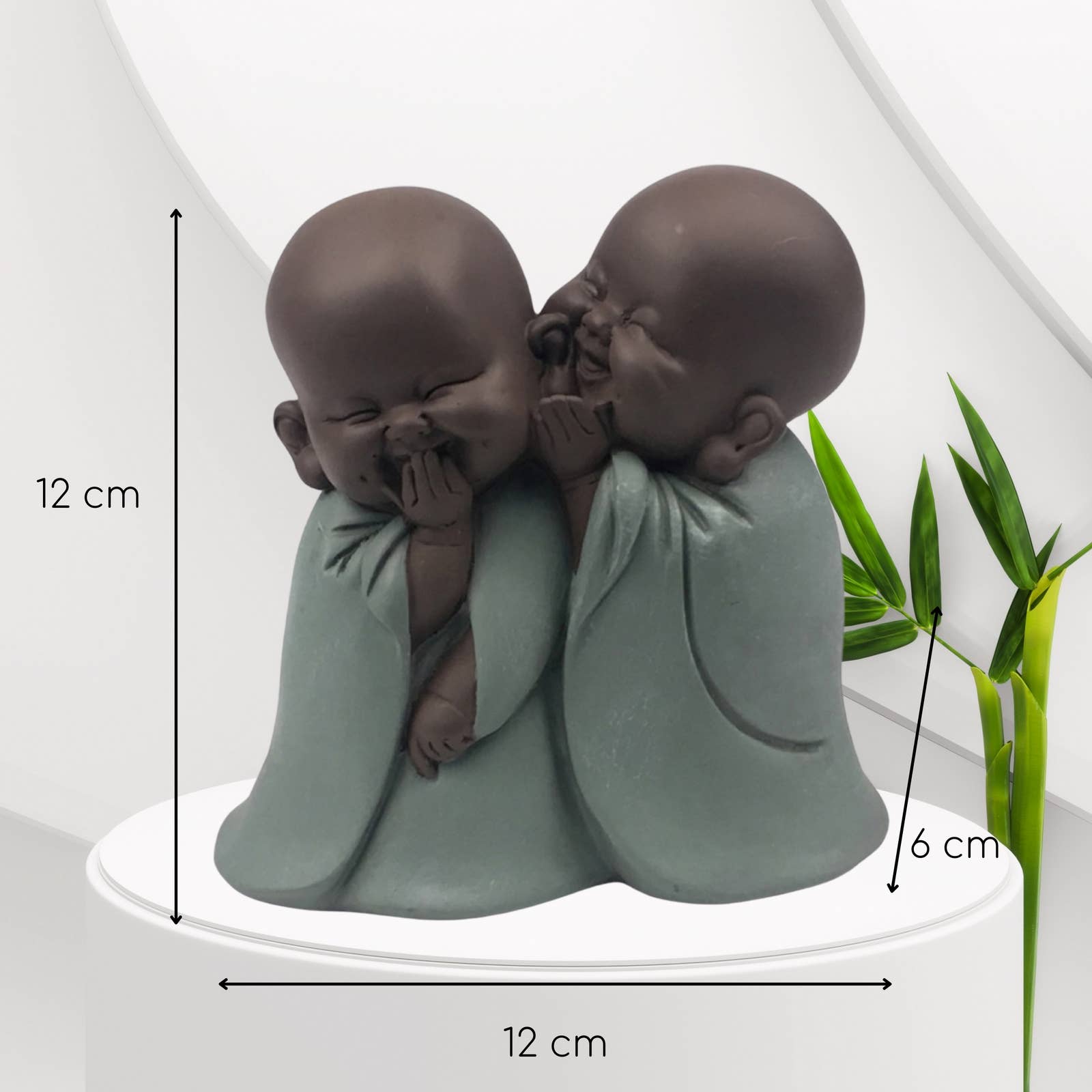 Zen'Arôme - Wholesale Sculpture - Buddha Statuette 2 Bronze Whisperer Source of Good Mood3