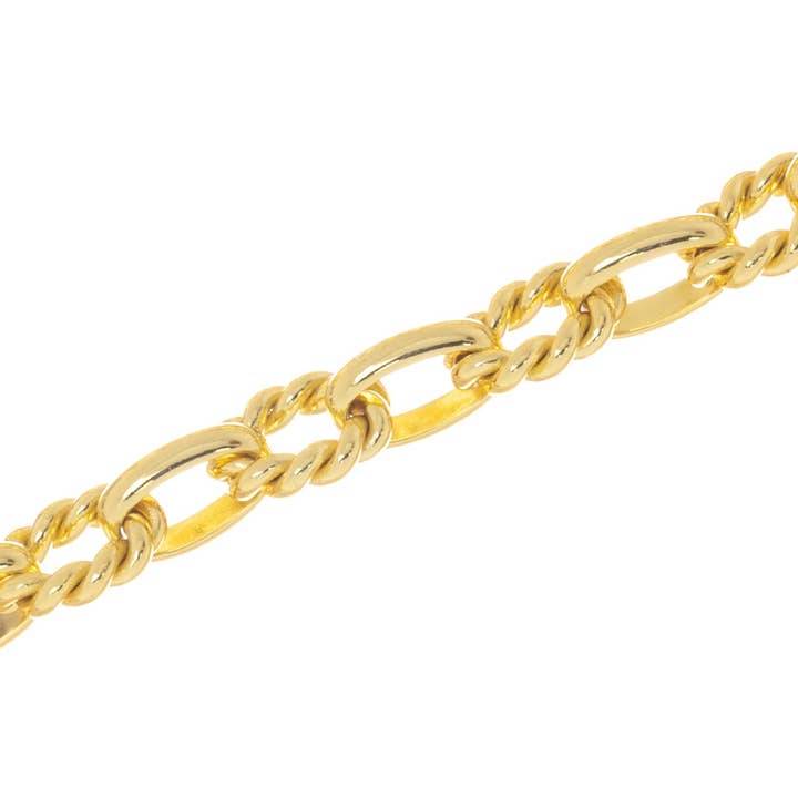 Jewel Pledge – Engroshandel Håndværk forsyninger – Twistet reb & glat oval guldkæde til smykker CHG1713