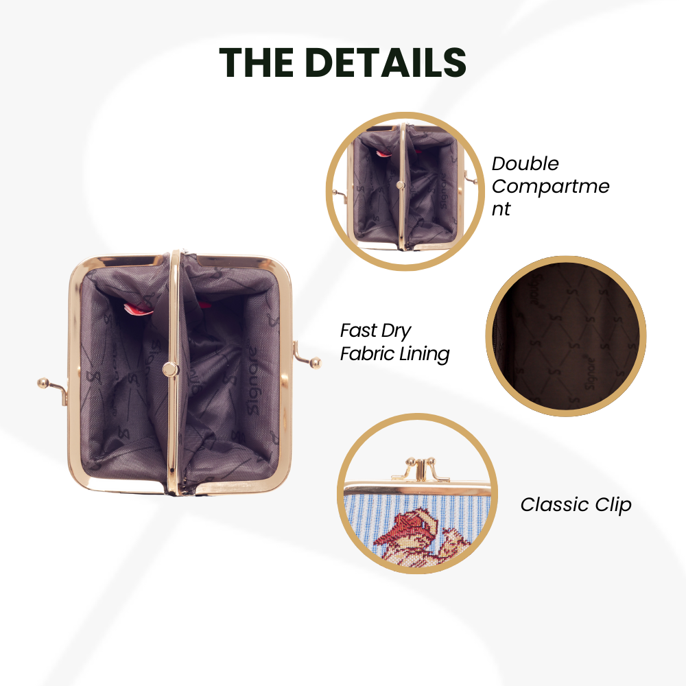 SignareArt - Wholesale Coin Purse - Women's - FRMP-PADD-CMM | Paddington Classic Marmalade Coin Clasp Frame Purse3