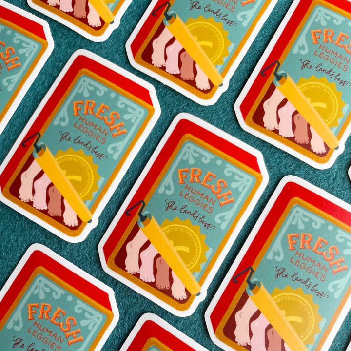 Ashlea Bechaz Illustration - Wholesale Sticker - Vinyl Sticker - Fresh Human Leggies1