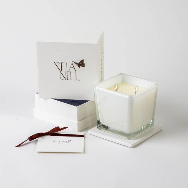 Veta Nell - Wholesale Jar/Filled Candle - BLANCO NO. 3 Candle | Lux Box | Coco Wax | Essential Oils3