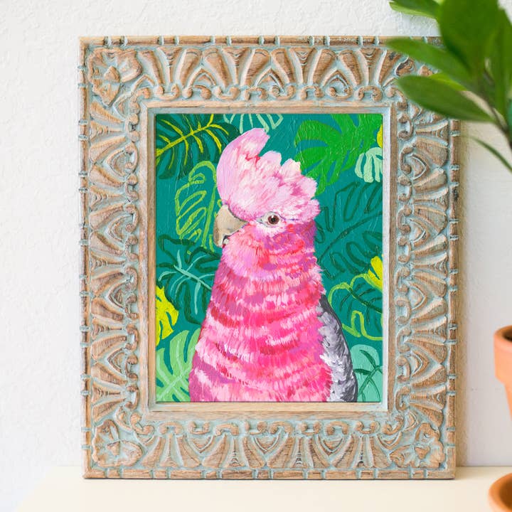 20,3 x 25,4 cm (10 Zoll) Jungle Cockatoo, Kunstdruck für den Großhandel von The Stationery Bakery