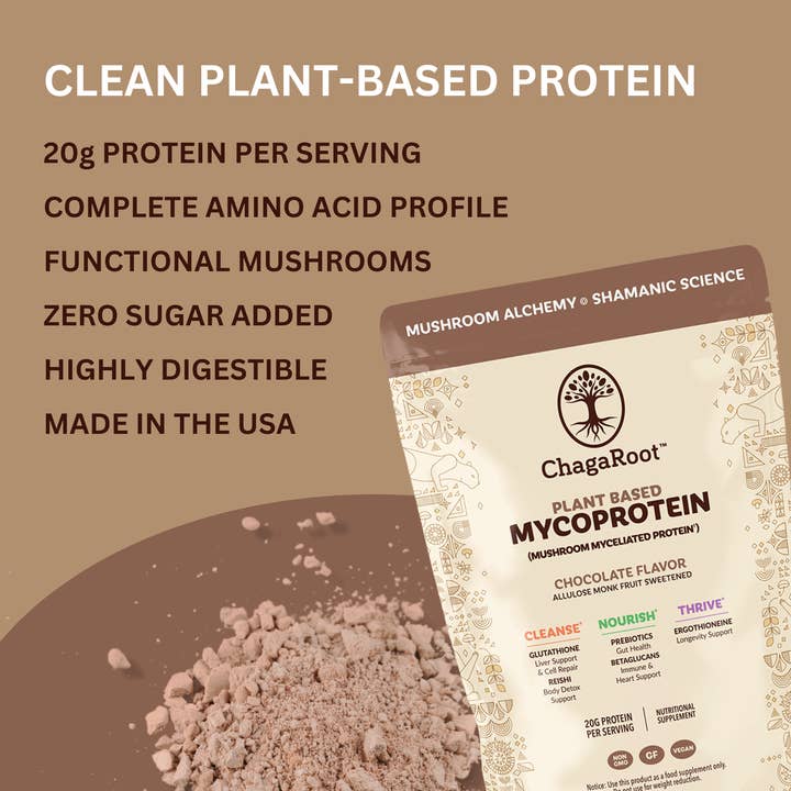 ChagaRoot – Engroshandel Protein-/superfoodpulver – ChagaRoot MycoProtein Plantebaseret Protein med Svampe5