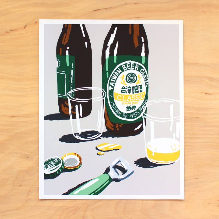 Birra di Taiwan | Stampa 8x10" per la vendita all'ingrosso da parte di I NEVER DRAW