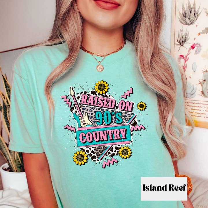 T-shirt country des années 90, t-shirt surdimensionné à motif western pour la vente par Woven Wonder Apparel