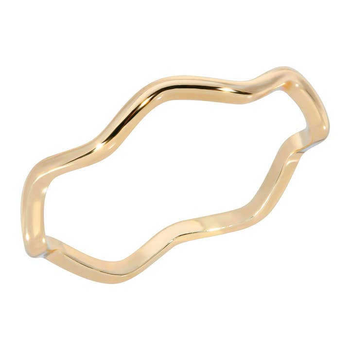 SUPER THIN WAVY RING for wholesale by Eklexic