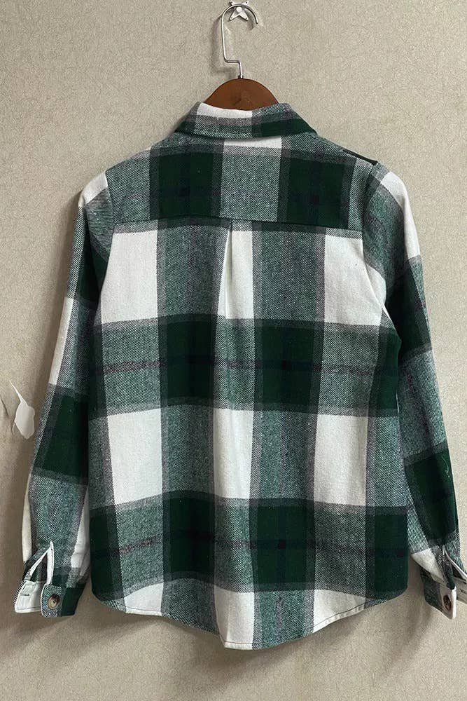 UNISHE - Wholesale Shirt Jacket/Shacket - Women's - TOPW439 Plaid Flannel Shacket Jacket7