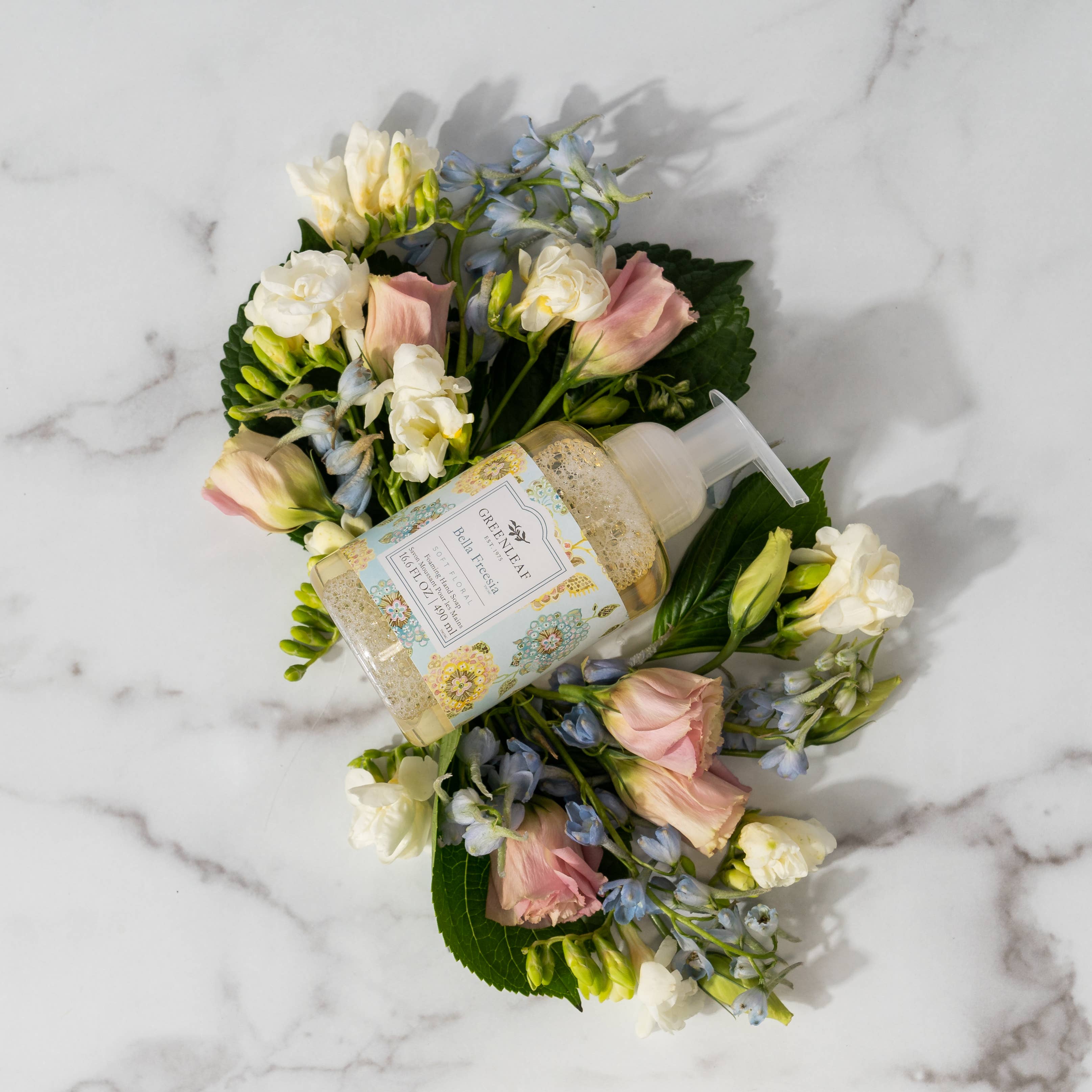 Greenleaf Gifts - Wholesale Hand Soap/Wash - Bella Freesia Foaming Soap 4 Pack2