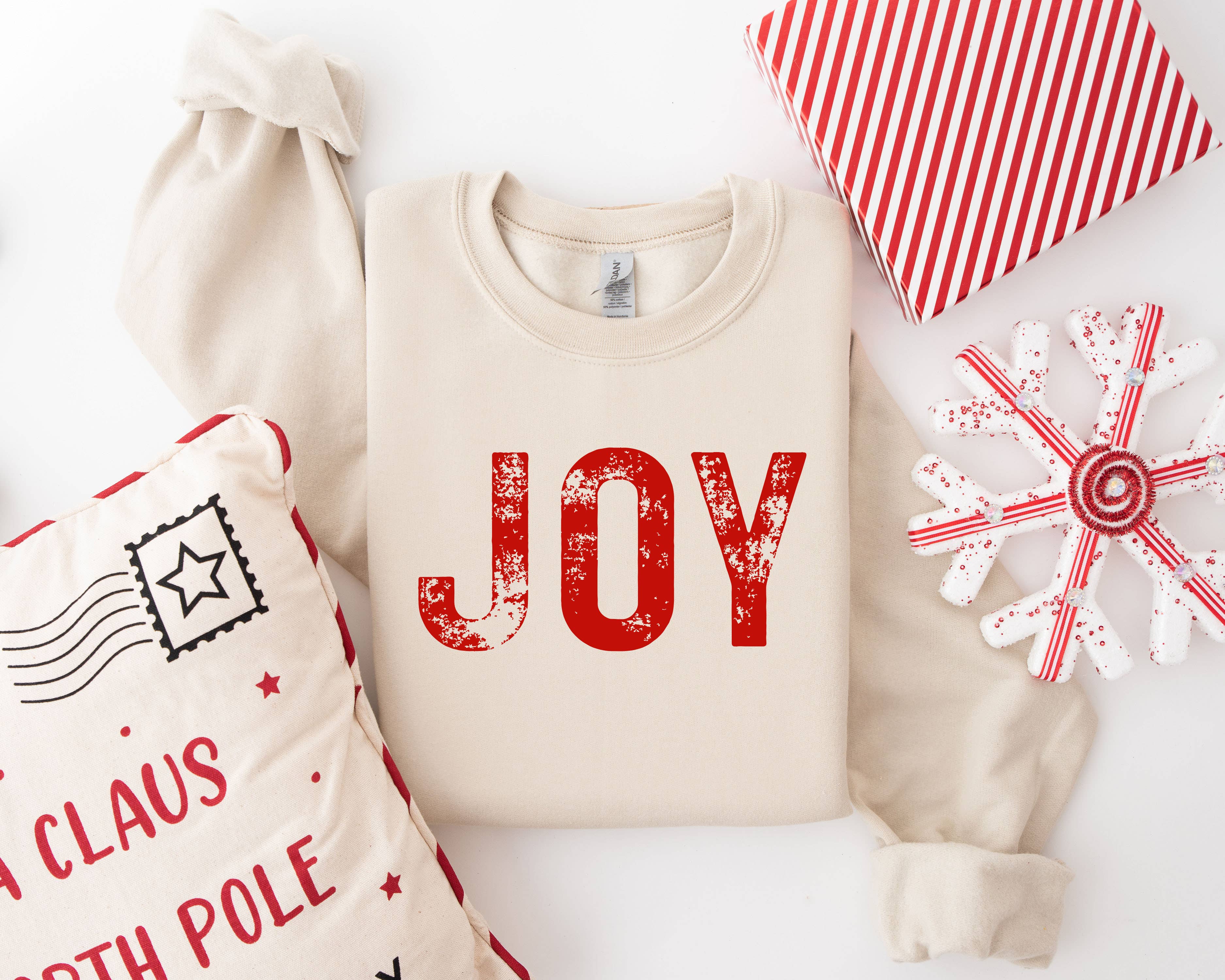 Etched Laser - Wholesale Graphic Sweatshirt - Women's - Joy Crewneck Sweatshirt