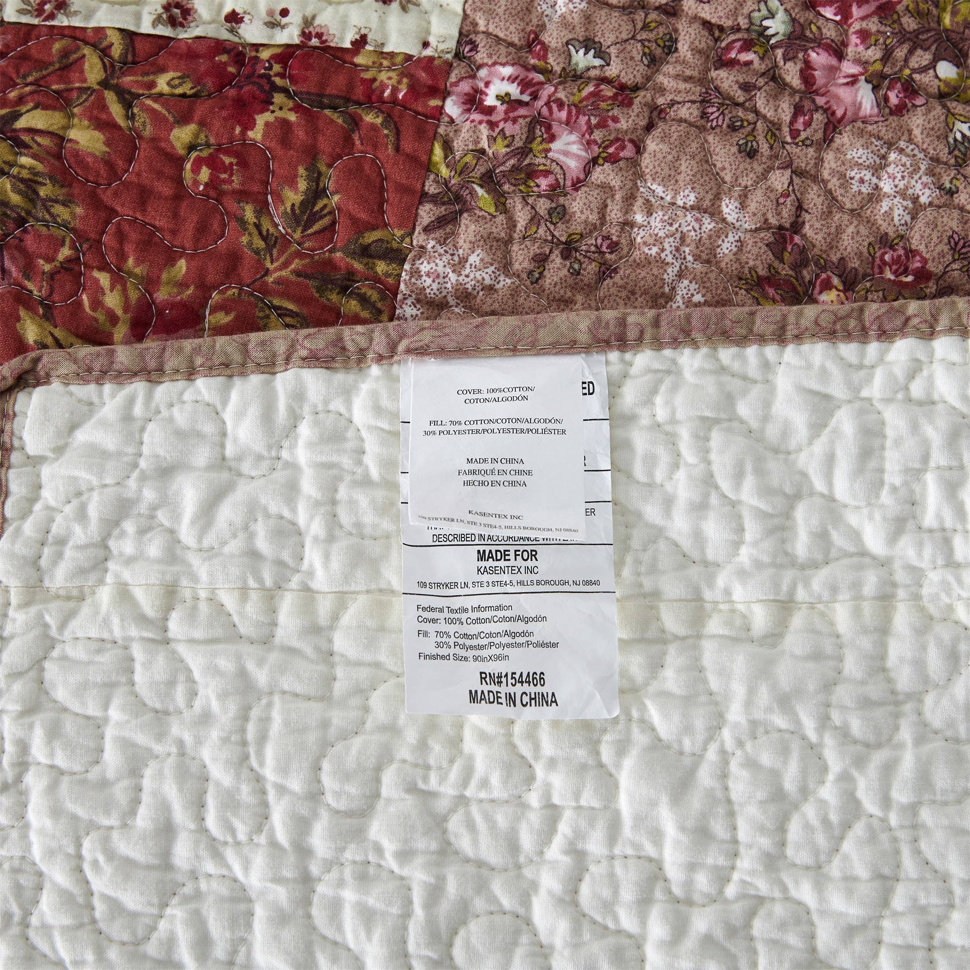 Kasentex - Wholesale Quilt - Boho Quilt Decorative Floral Print Patchwork Design Cotton5