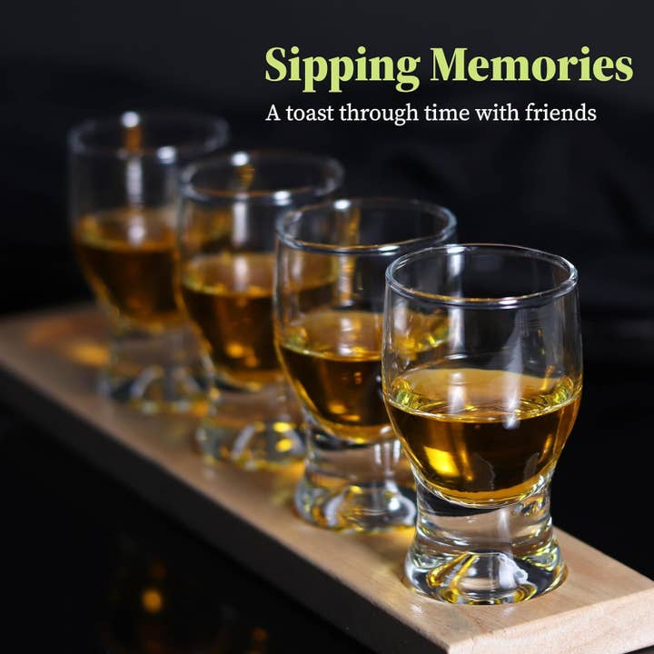 Garden Guru Lawn & Garden Tools - Wholesale Shot Glass - QUAFFER Shot Glass Set of 4 – Elegant Clear Shot Glasses