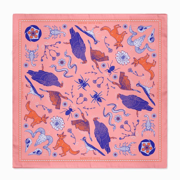 Badwater Basin, Death Valley Bandana - NEW for wholesale by Field Guide Designs