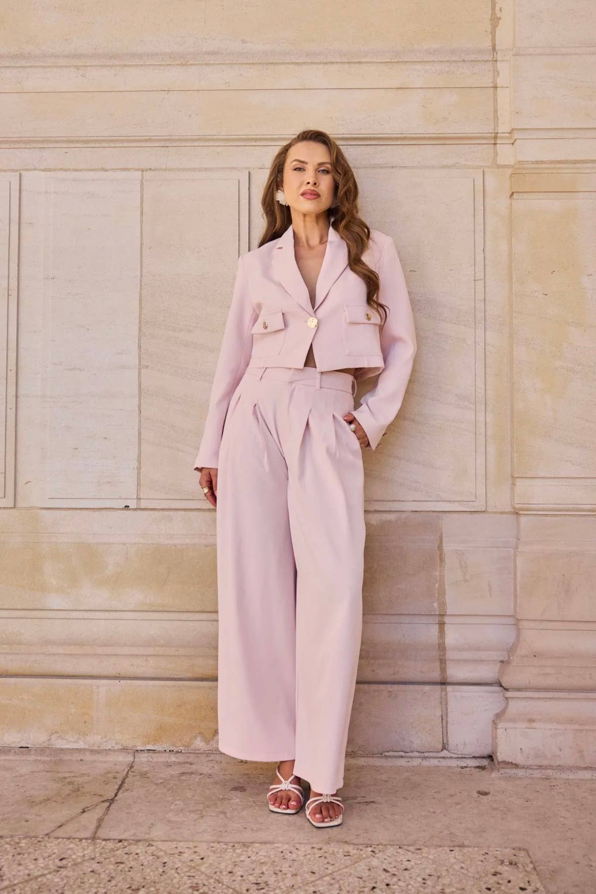 Frime - Vente Pantalon – femme - Pantalon palazzo plissé - 3170 1