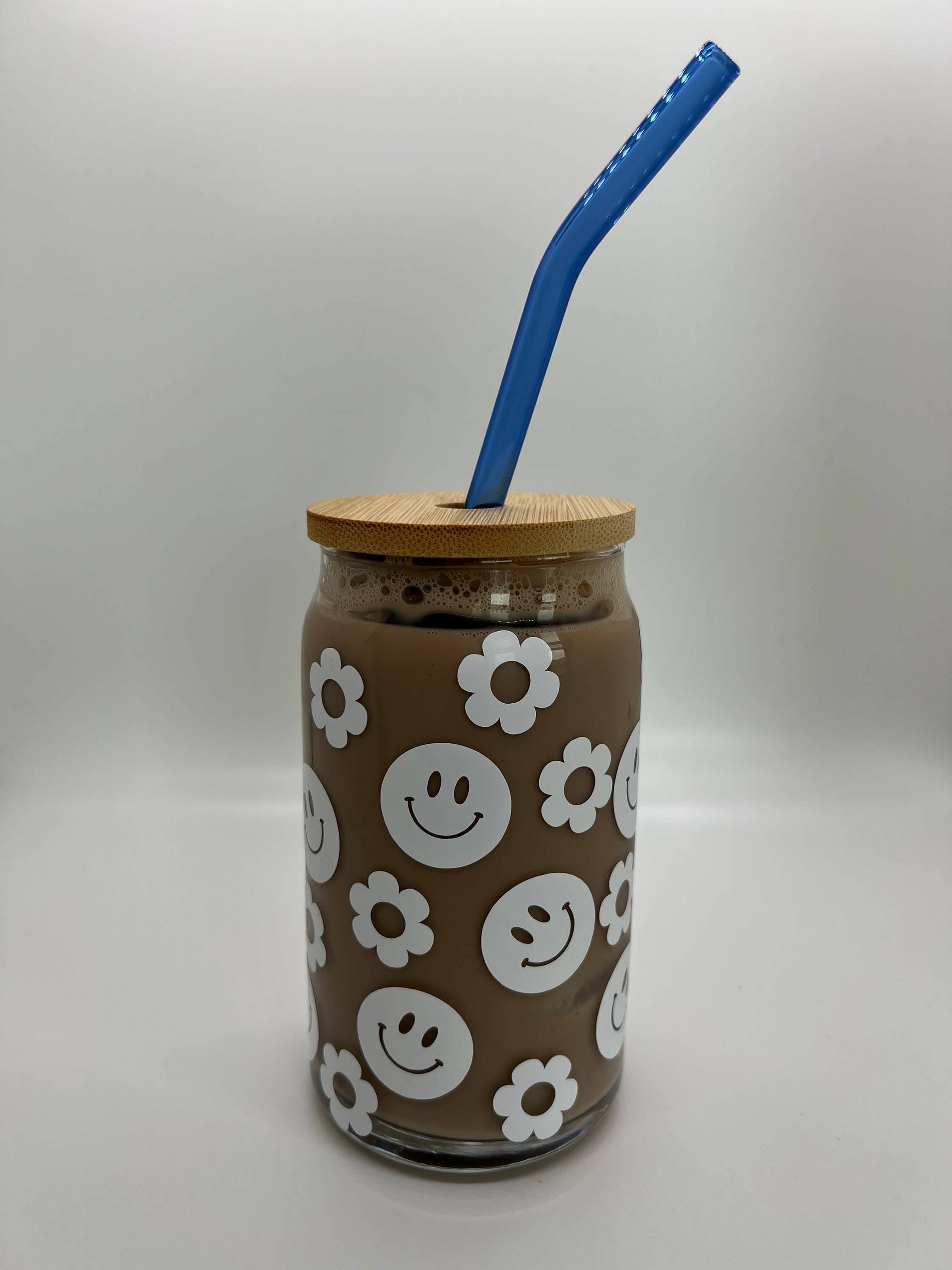 KDC Craft Shop – wholesale Dricksglas och koppar – Smiley Face blomma glas kopp0