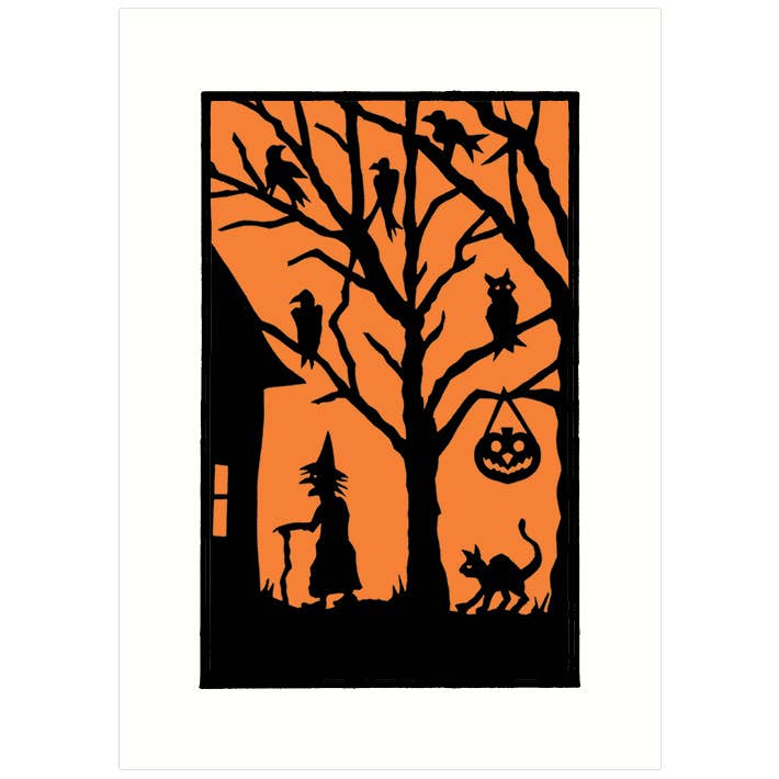 Lucca Paperworks - Wholesale Halloween Card - Witch House | Halloween Greeting Card1