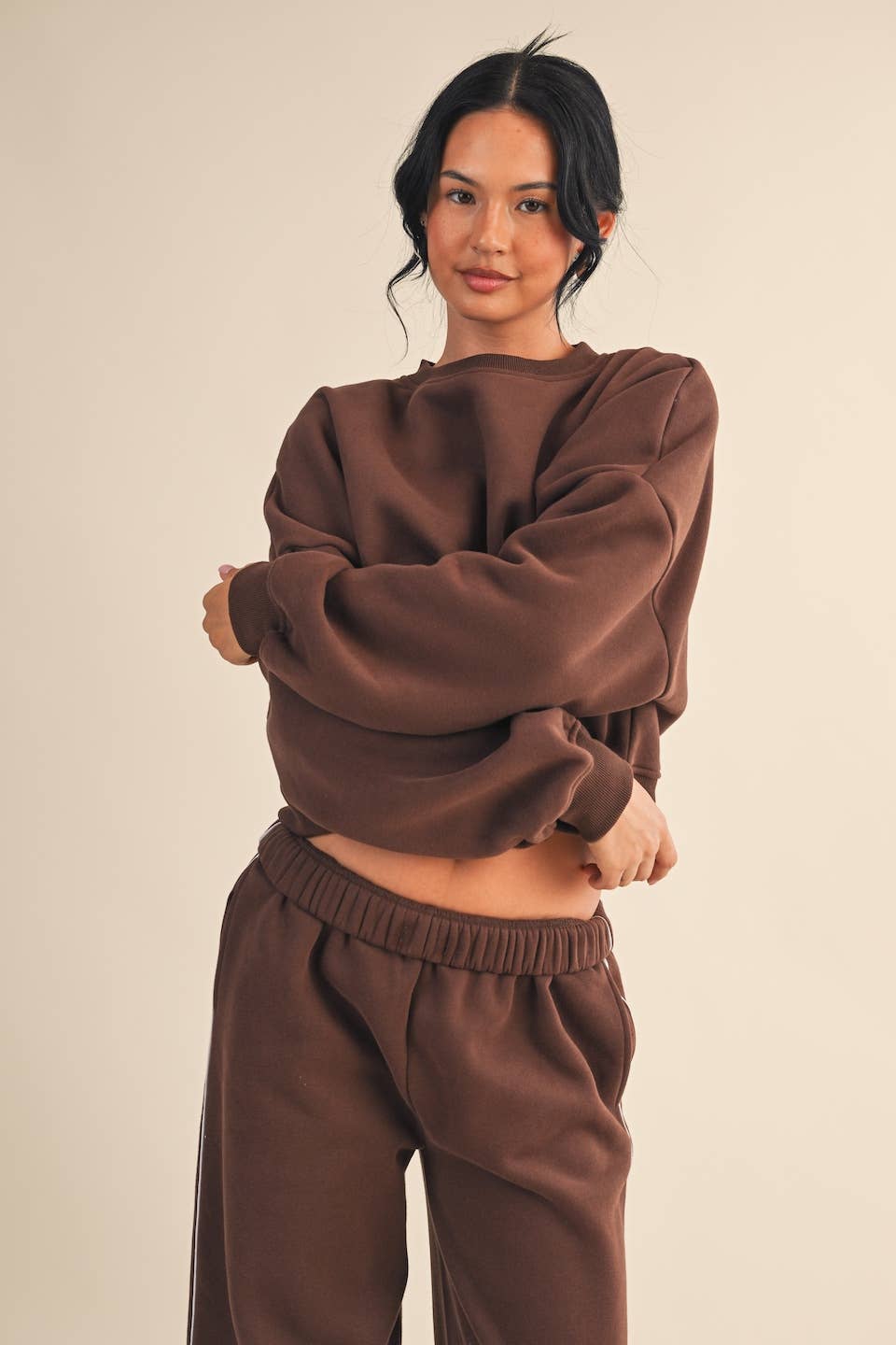 KIMBERLY C - Wholesale Sweatshirt - Women's - Cozy Fleece Oversized Crewneck Sweatshirt38