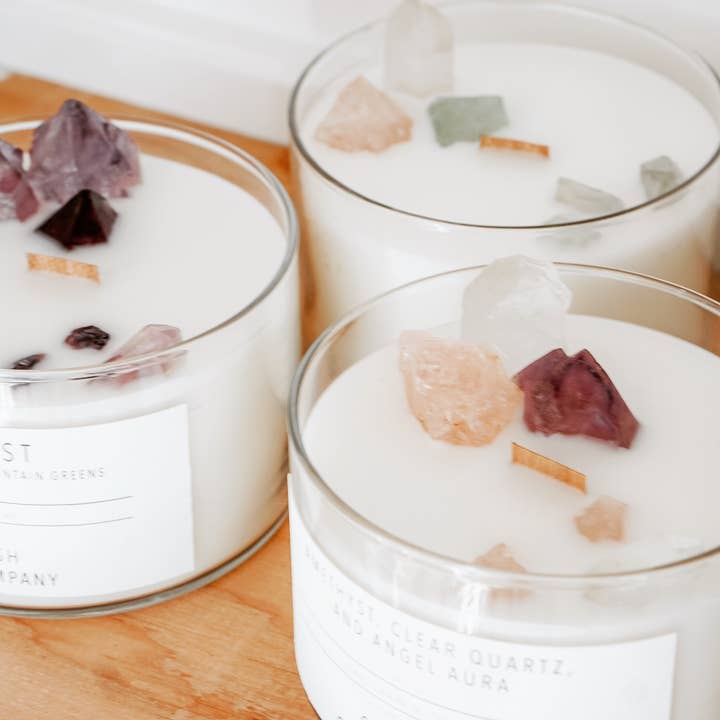 Oak and Ash Candle Company - Wholesale Jar/Filled Candle - 22oz Crystal Candle