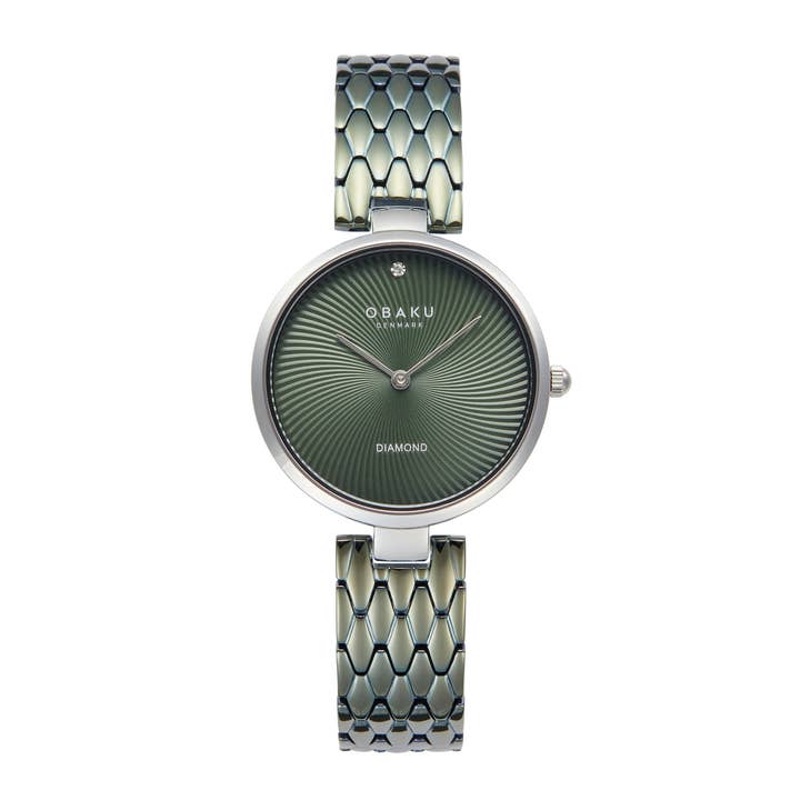 Diamant - Forest ladies bracelet watch diamond dial marker for wholesale by Obaku Denmark Watches
