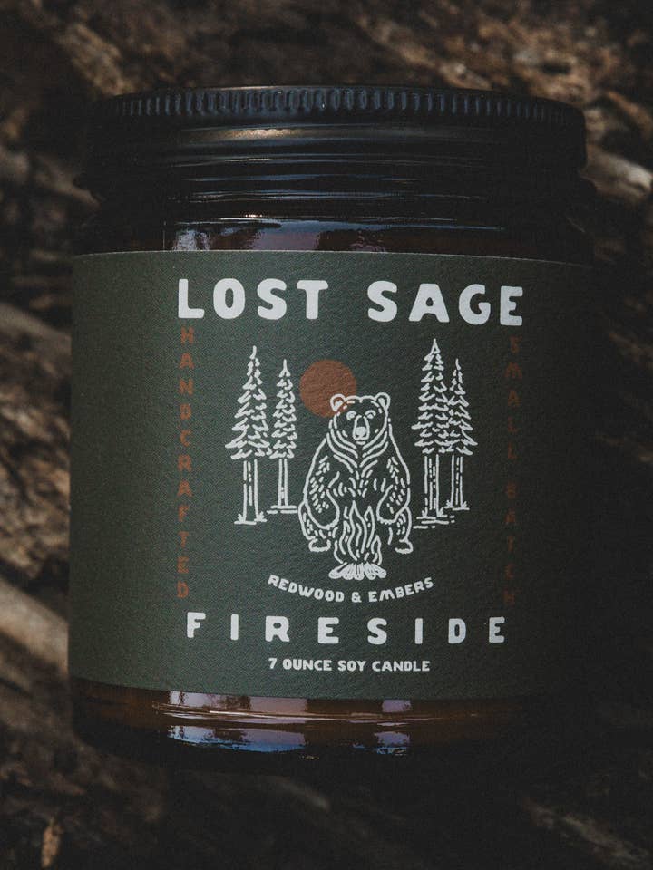 Fireside Candle for wholesale by Lost Sage