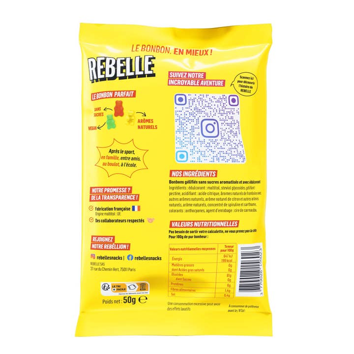 REBELLE – wholesale Gelégodis – Sockerfria nallebjörnar godis