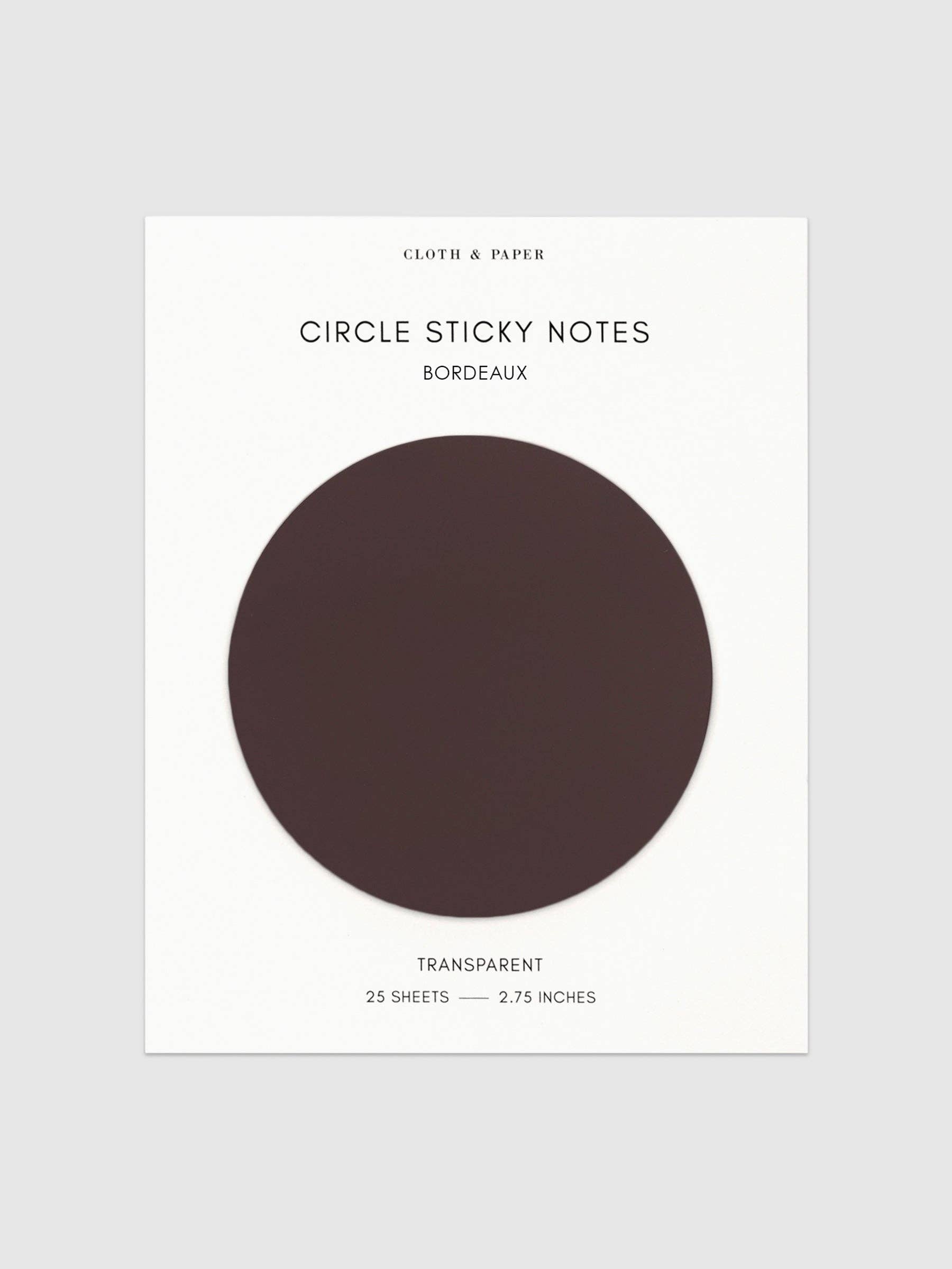 Cloth & Paper - Wholesale Sticky notes - Transparent Circle Sticky Notes10