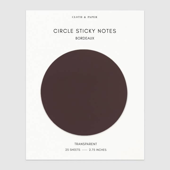 Cloth & Paper - Wholesale Sticky Notes - Transparent Circle Sticky Notes10