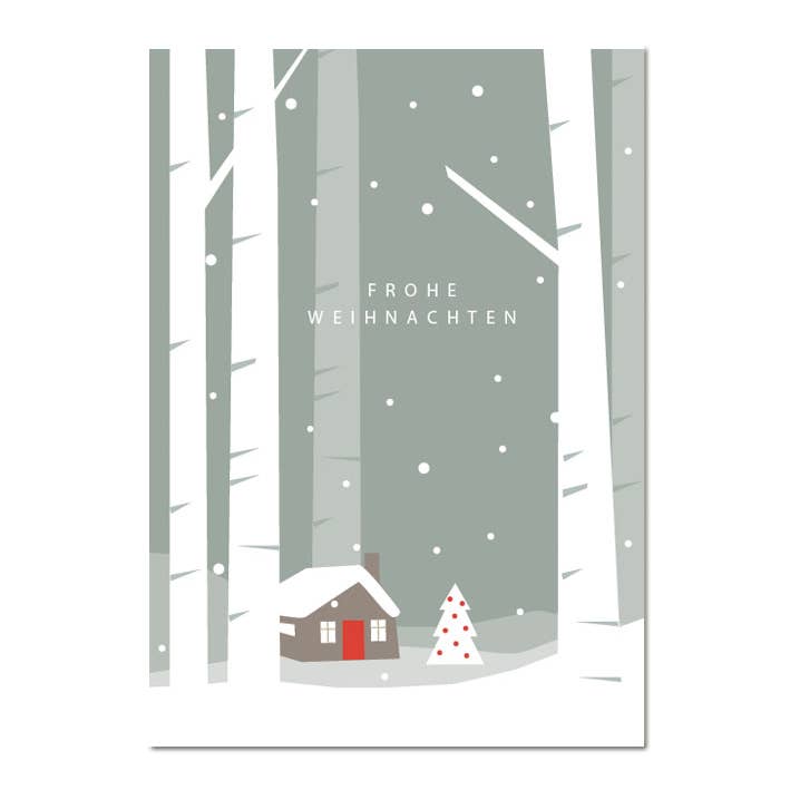 Carte de Noël "Magie de l'hiver" pour la vente par mimie & joe