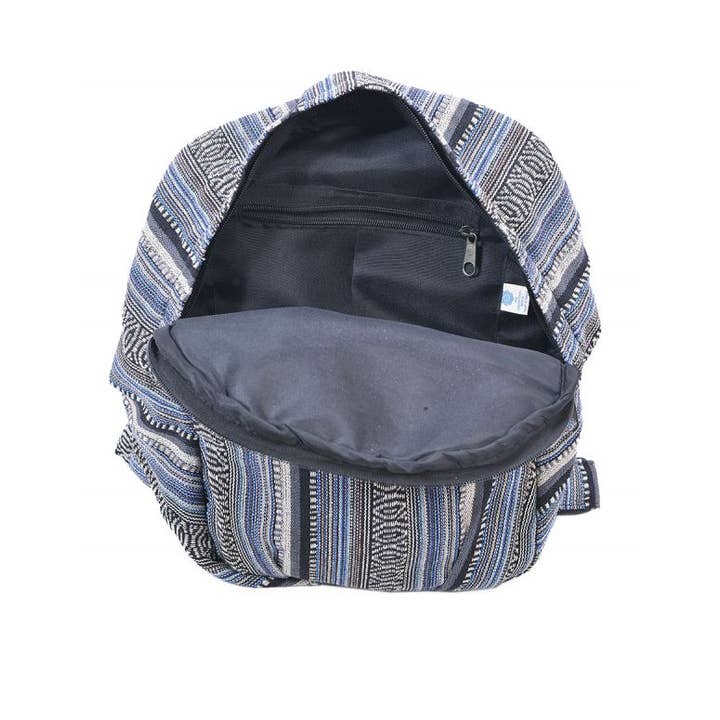 The Collection Royal / Royal Handicrafts - Wholesale Backpack - Women's - Geometric Tribal Jacquard Bohemian Hippie Boho Backpack
